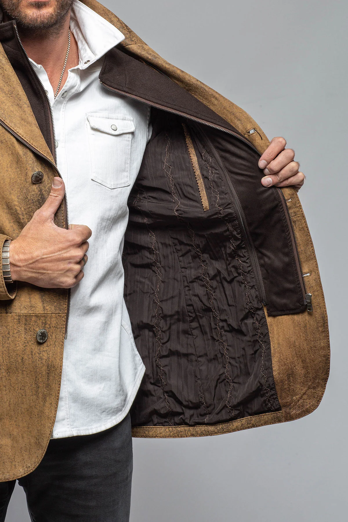 Argento Leather Blazer - Image 7