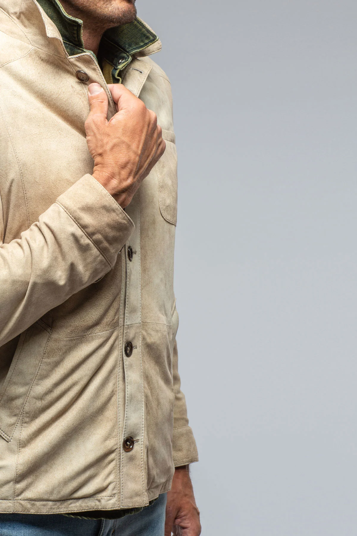 Elk Horn Suede Shirt In Palomino - Image 4