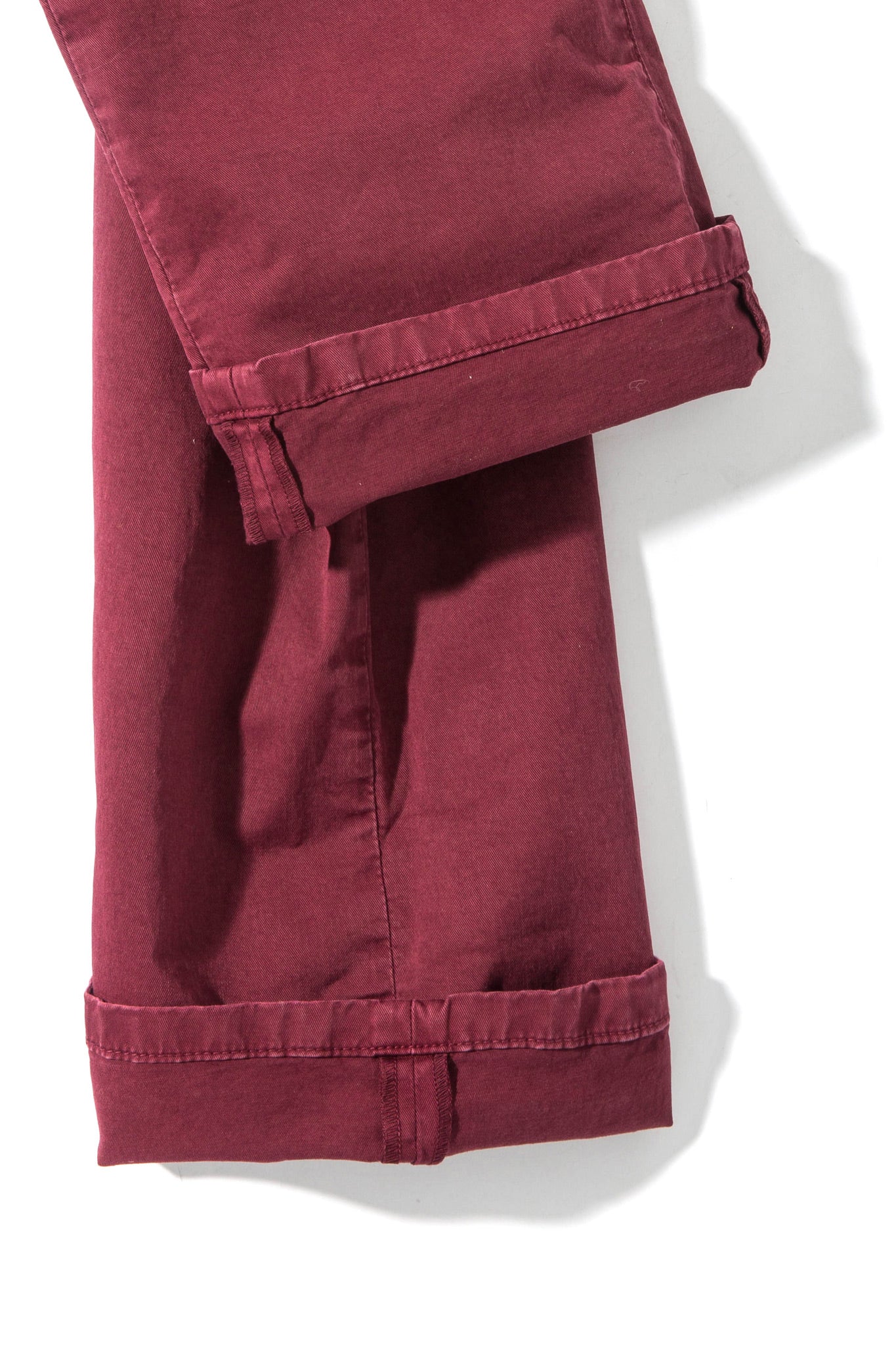 Flagstaff Stretch Cotton Twill in Bordeaux - Image 4
