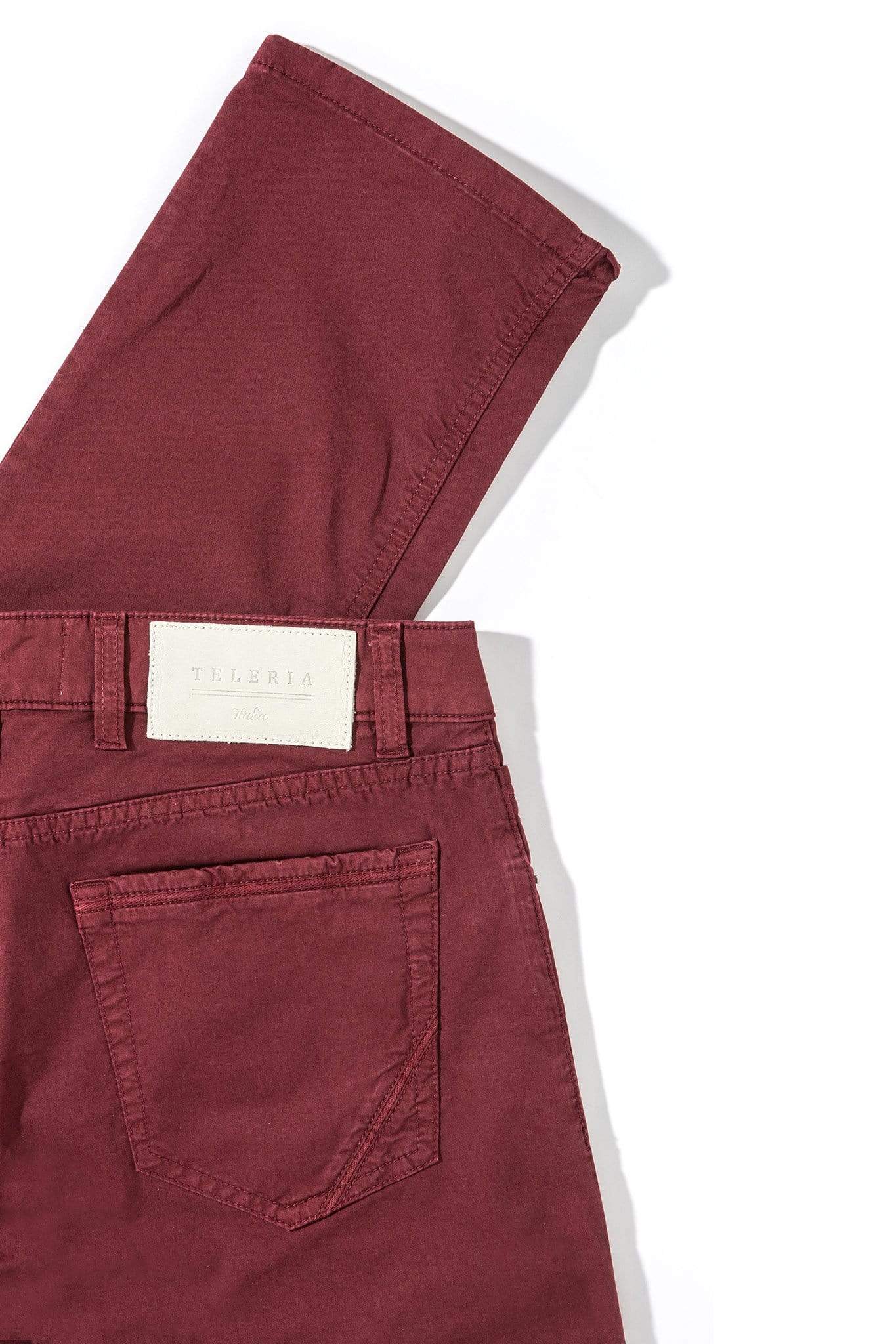 Fowler Ultralight Performance Pant In Bordeaux - Image 3