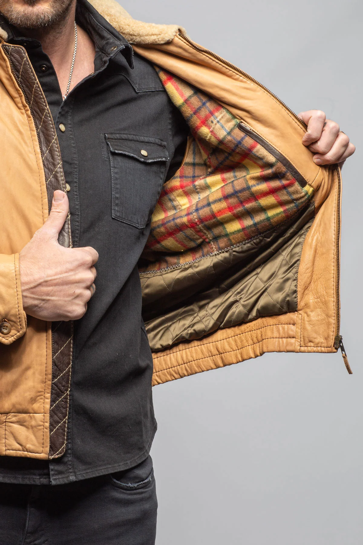 Kemp Vintage Leather Jacket - Image 3