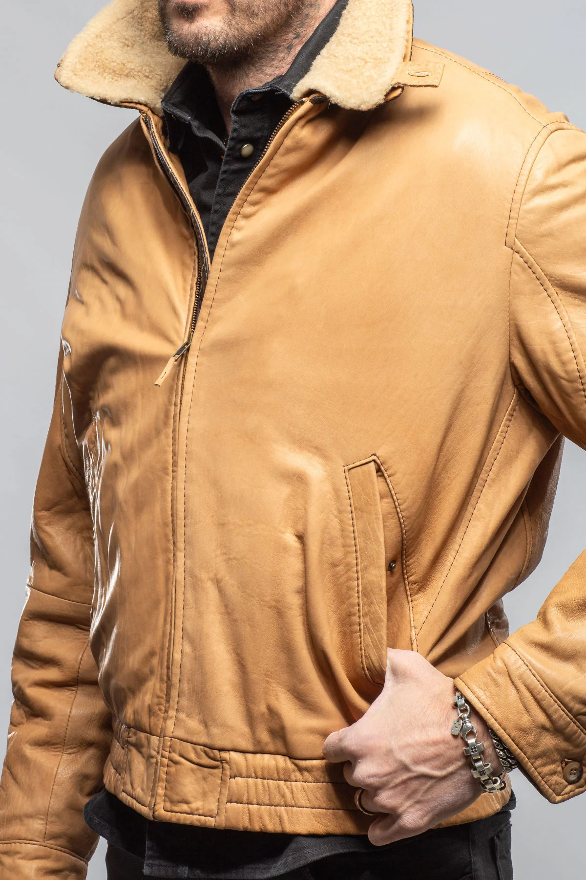 Kemp Vintage Leather Jacket - Image 5