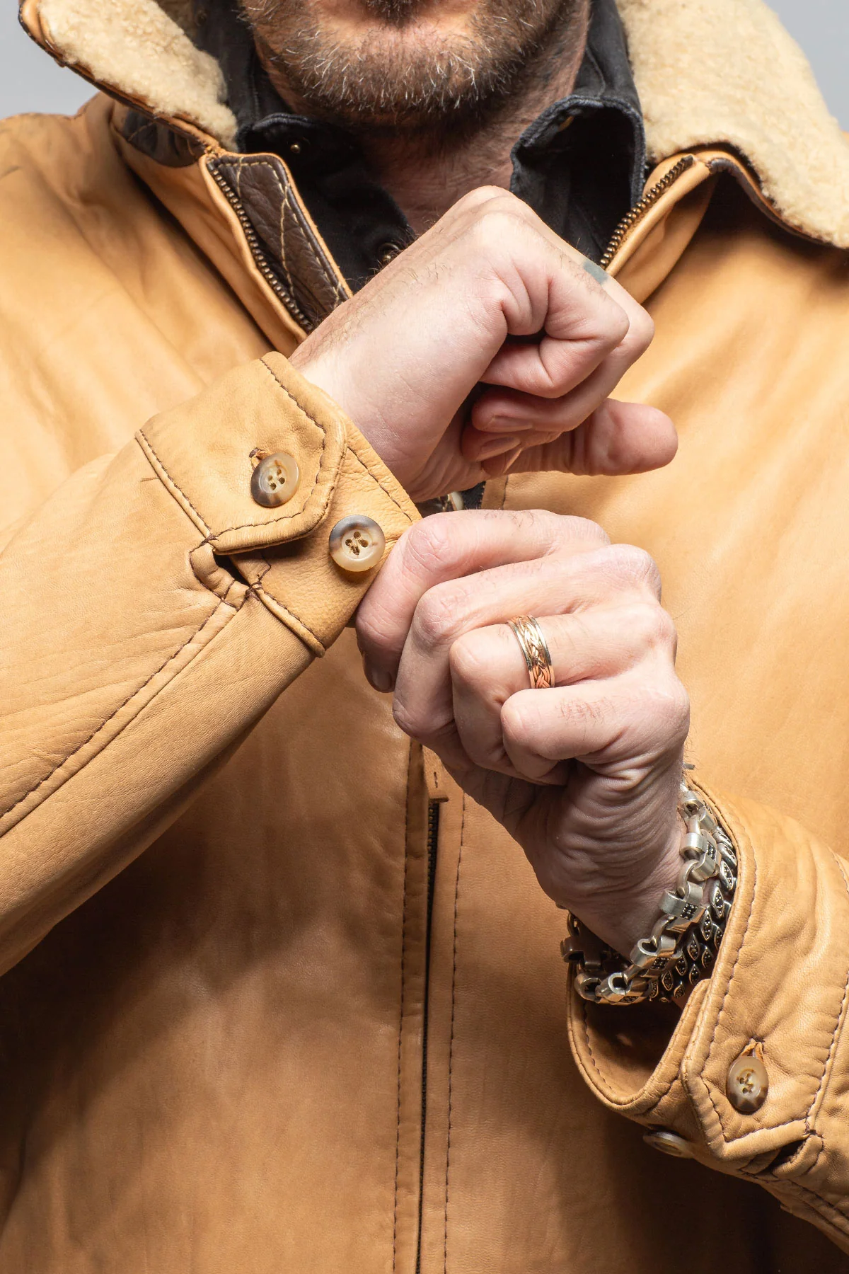 Kemp Vintage Leather Jacket - Image 7