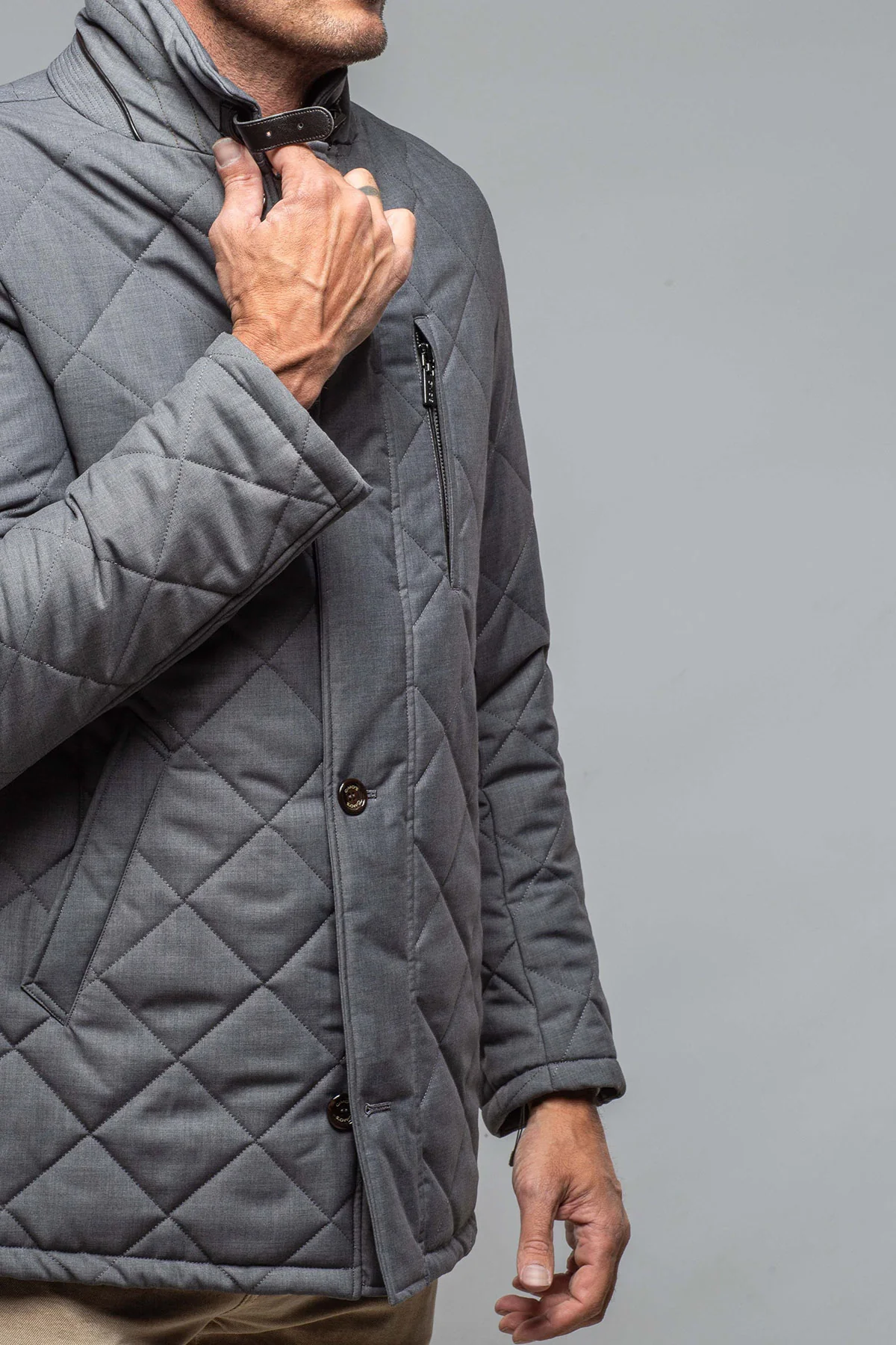 Rochester Chelsea Jacket In Grey - Image 6