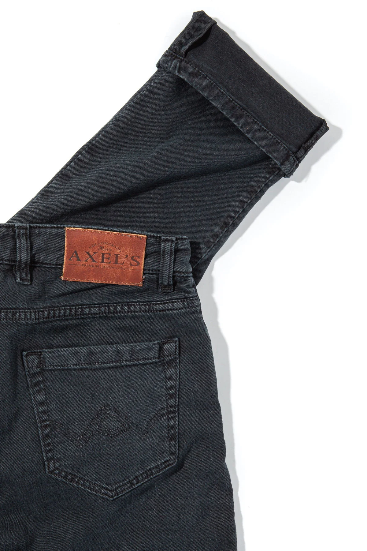 Taos Slim Cotton/Linen Denim in Anthracite - Image 3
