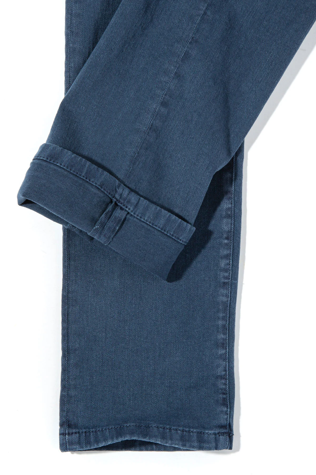 Taos Slim Cotton/Linen Denim in Blu Oxford - Image 4