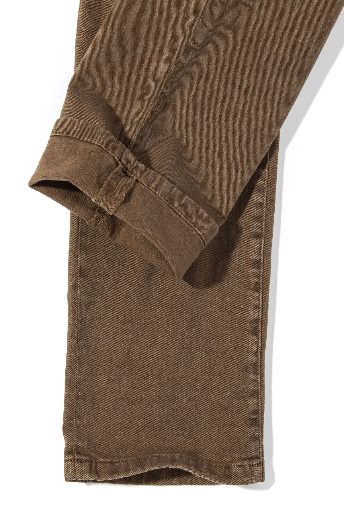 Taos Slim Cotton/Linen Denim in Liquirizia - Image 4