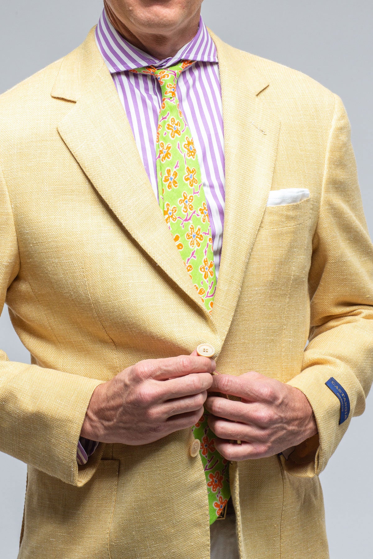 Trapani Sport Coat in Gold - Image 6